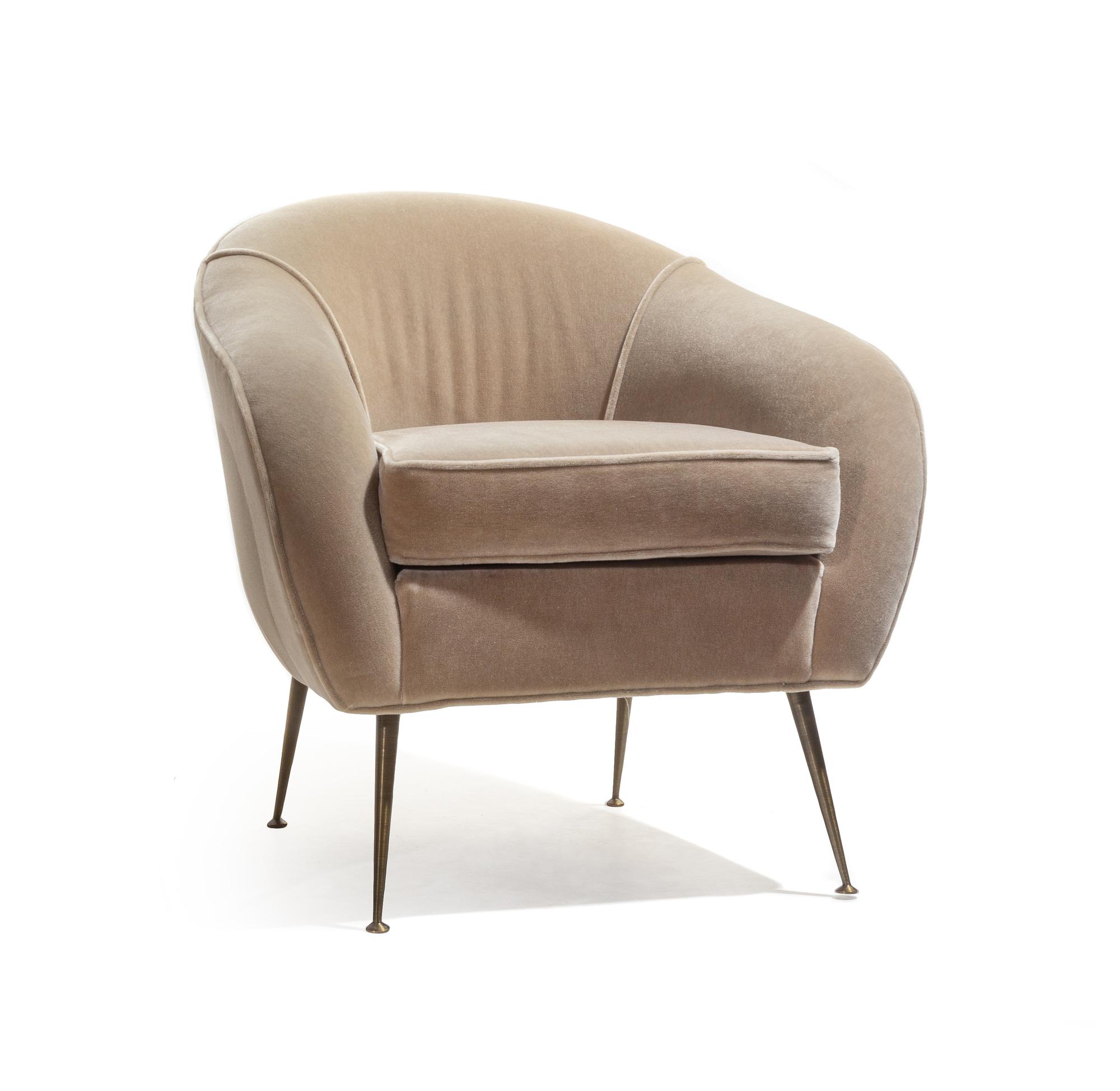Pair of Lounge Chairs in the Italian Modern Style