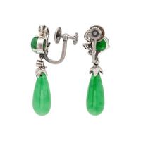 JADE AND DIAMOND EARRINGS