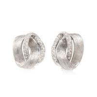 WHITE GOLD AND DIAMOND EAR CLIPS