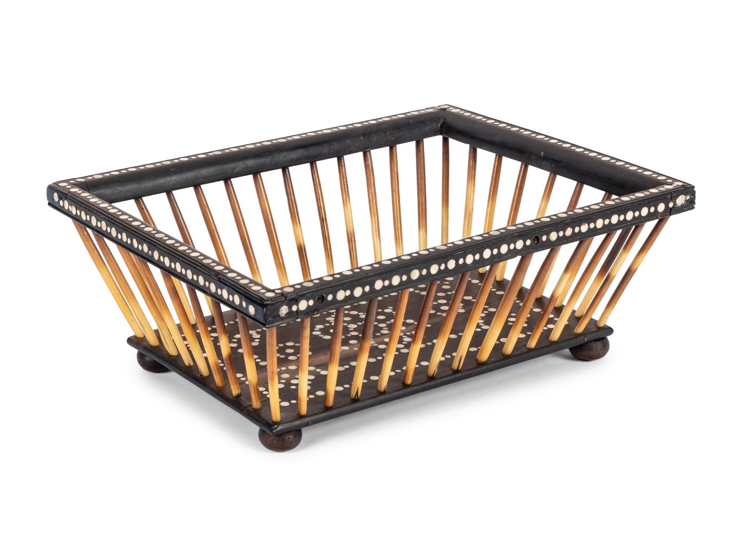 An Anglo-Indian Quill Basket
