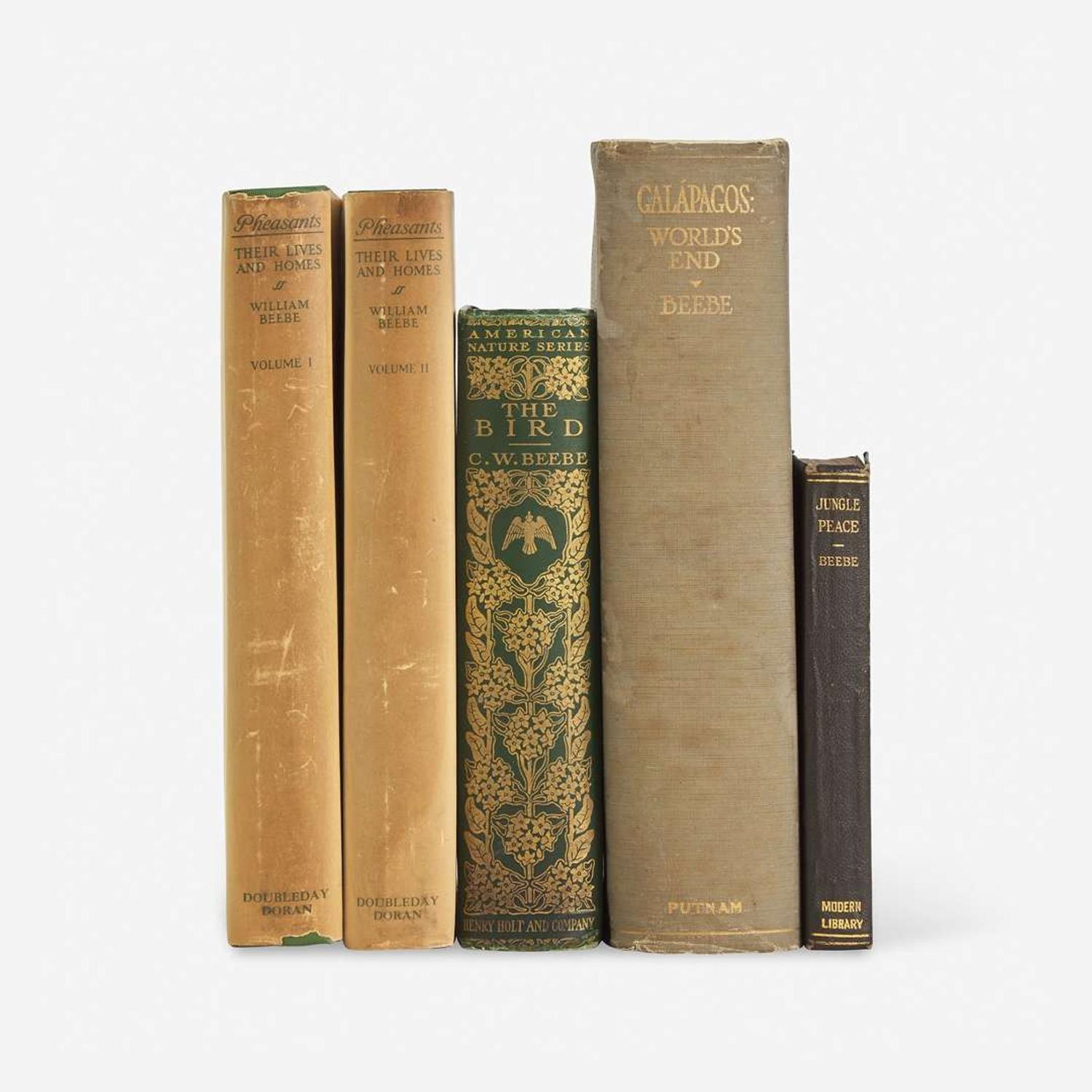 [Science, Medicine & Mathematics] Beebe, (Charles) William "Galapagos: World's End" and 3 Other Titles