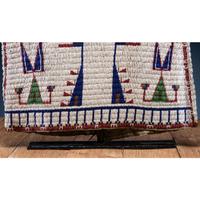 Sioux Beaded Hide Vest, with Inverted American Flags