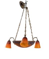 A Schneider Glass Hanging Fixture