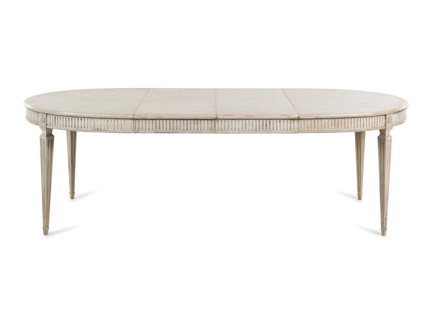 A Louis XVI Style Painted Dining Table