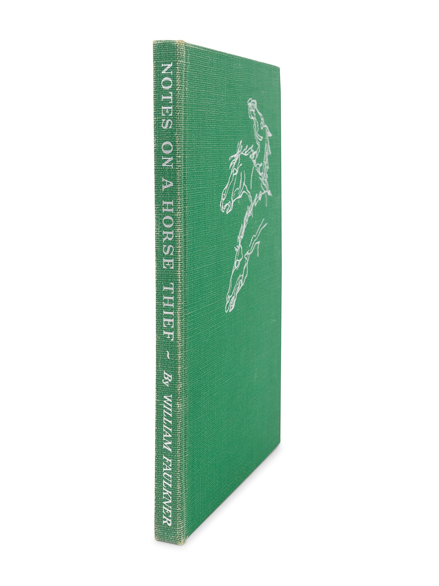 FAULKNER, William (1897-1962). Notes on a Horse Thief . Greenville, MS: The Levee Press, 1950.