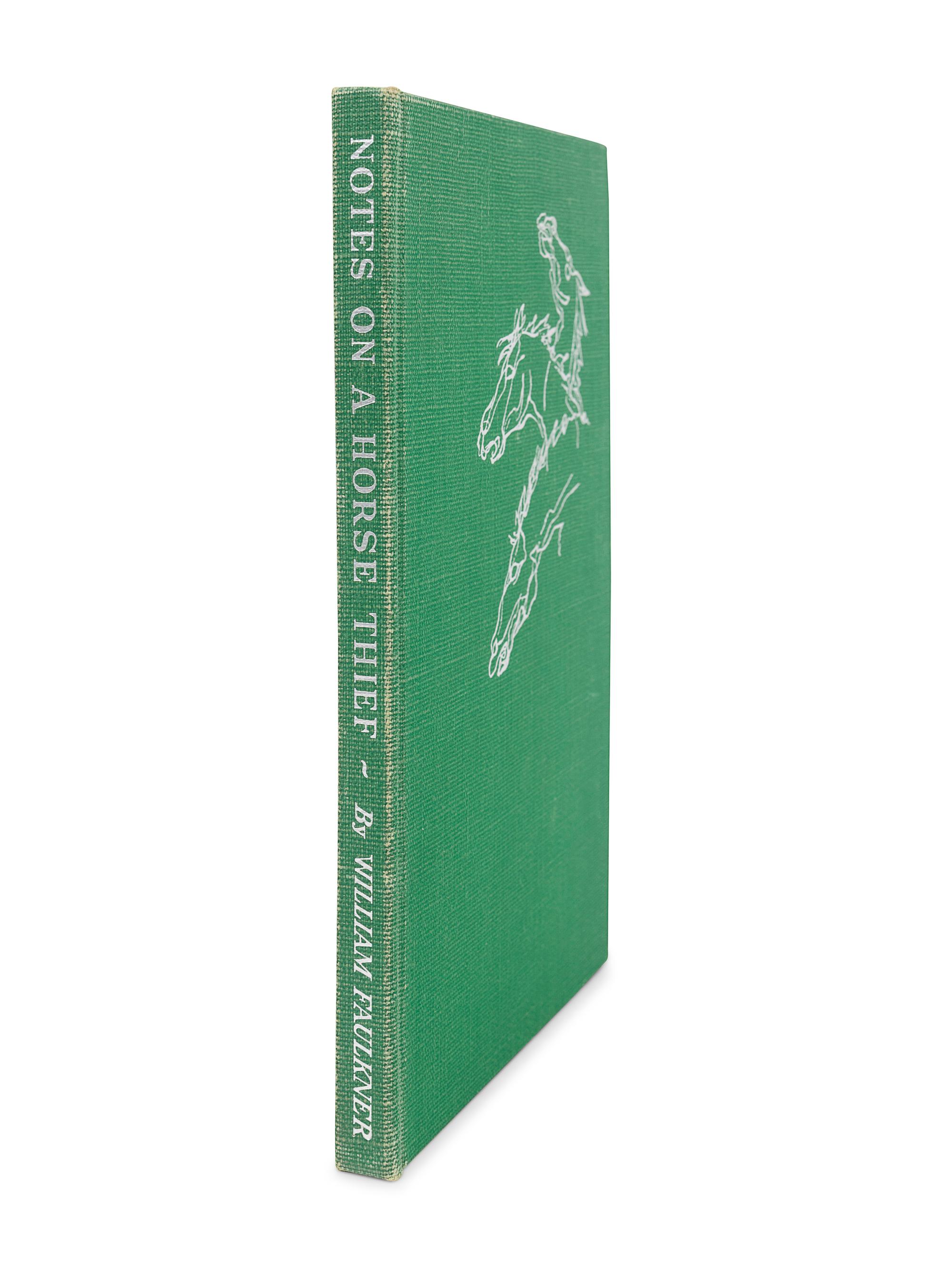 FAULKNER, William (1897-1962). Notes on a Horse Thief . Greenville, MS: The Levee Press, 1950.