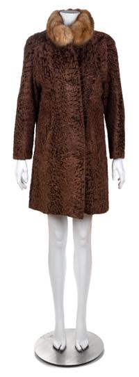 A Brown Persian Lamb Coat, No size.