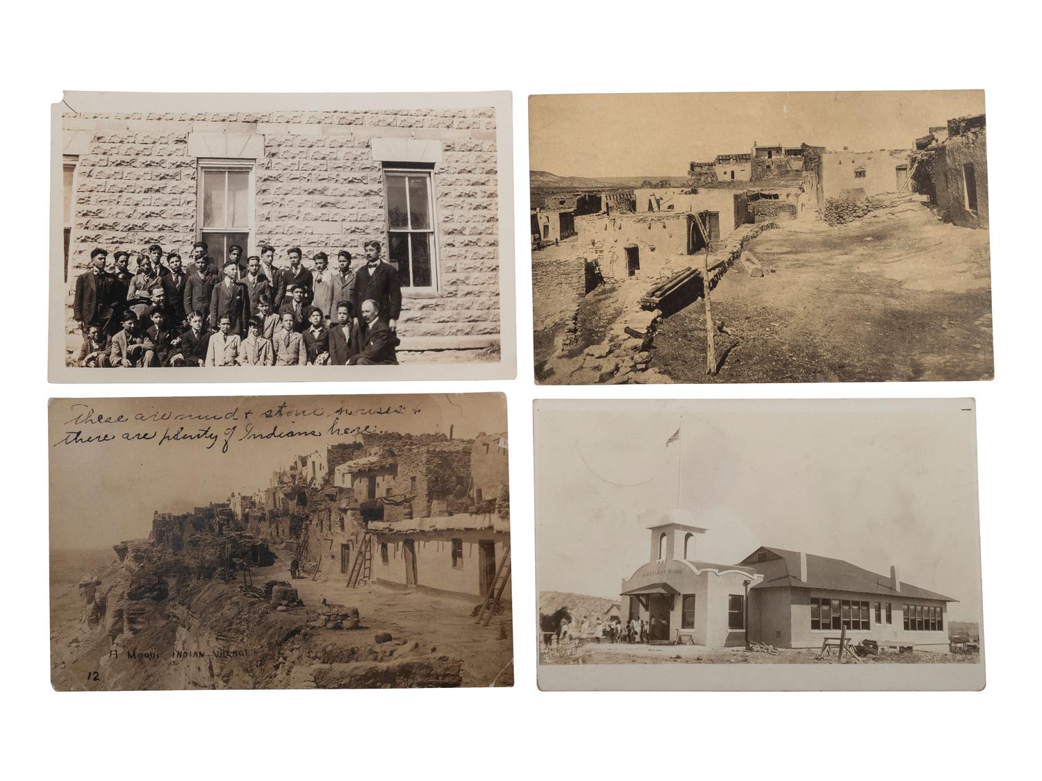 [POSTCARDS]. A group of 93 RPPCs & photographs of Native American subjects.