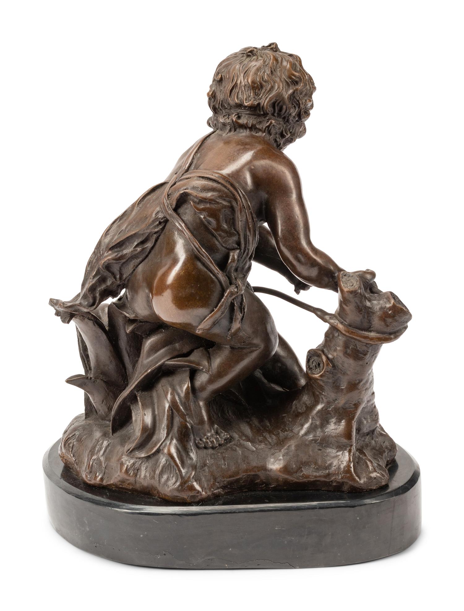 A Continental Patinated Bronze Figural Group