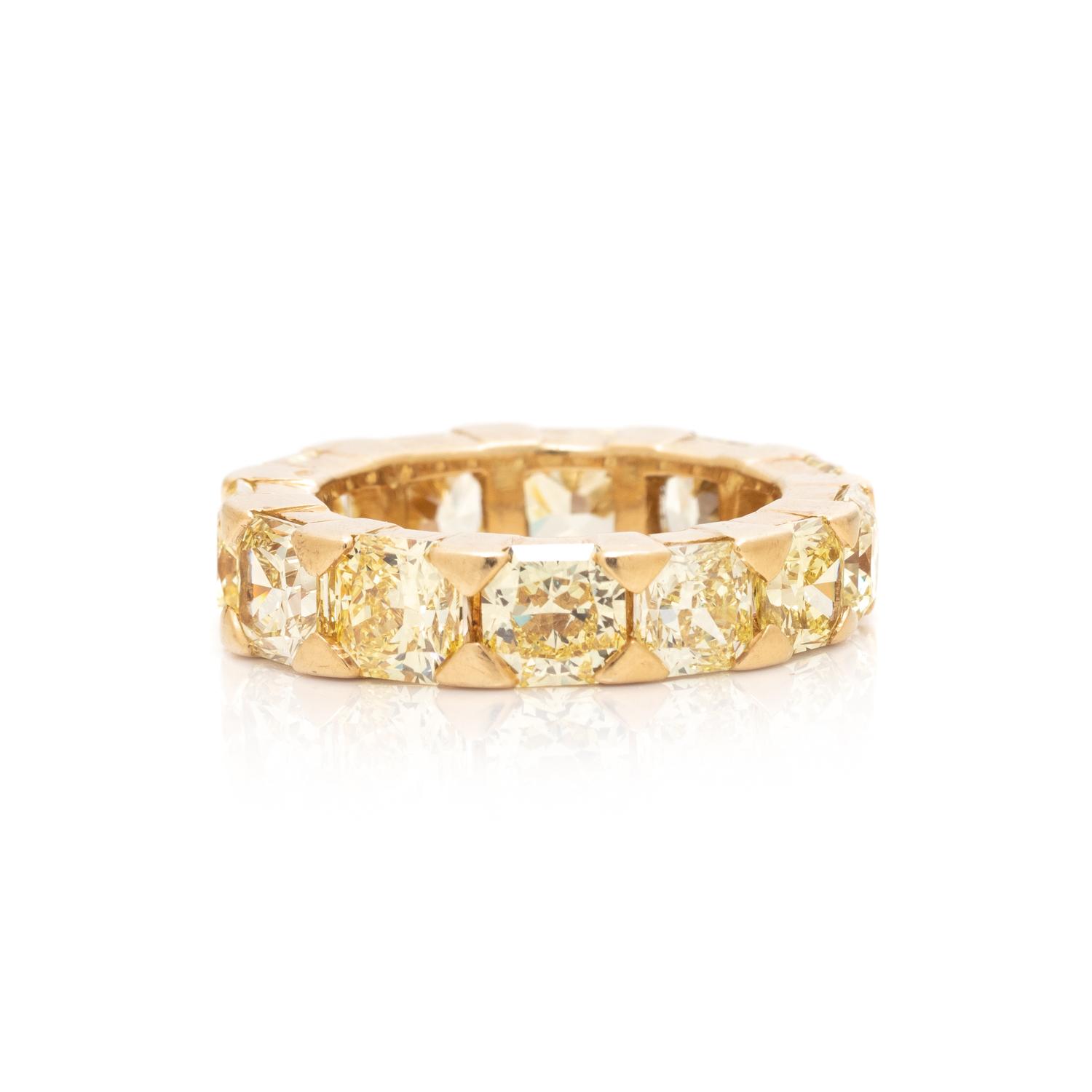 FRENCH, COLORED DIAMOND ETERNITY BAND