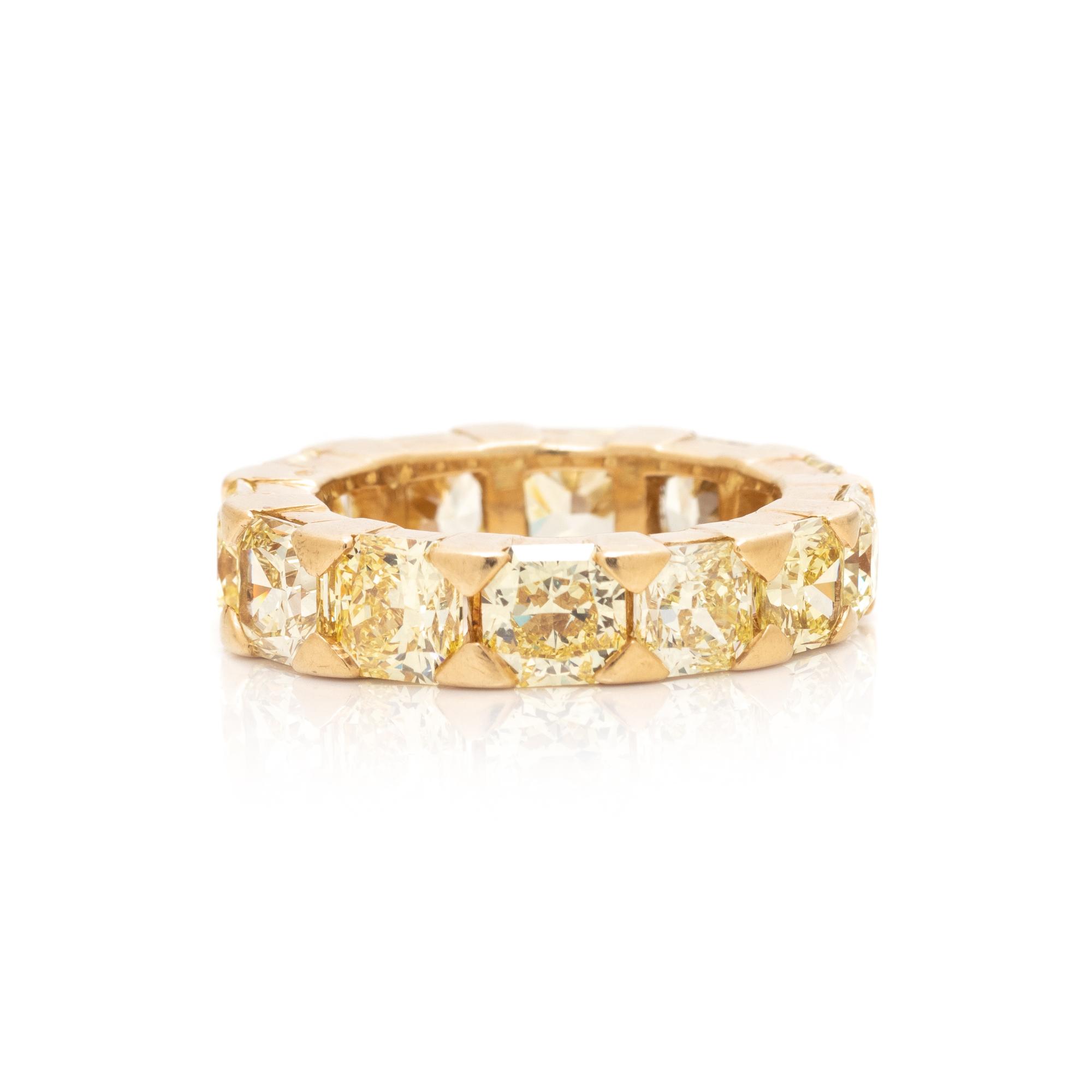 FRENCH, COLORED DIAMOND ETERNITY BAND