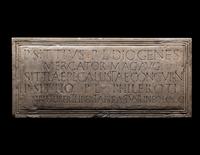 A Roman Marble Inscribed Panel
