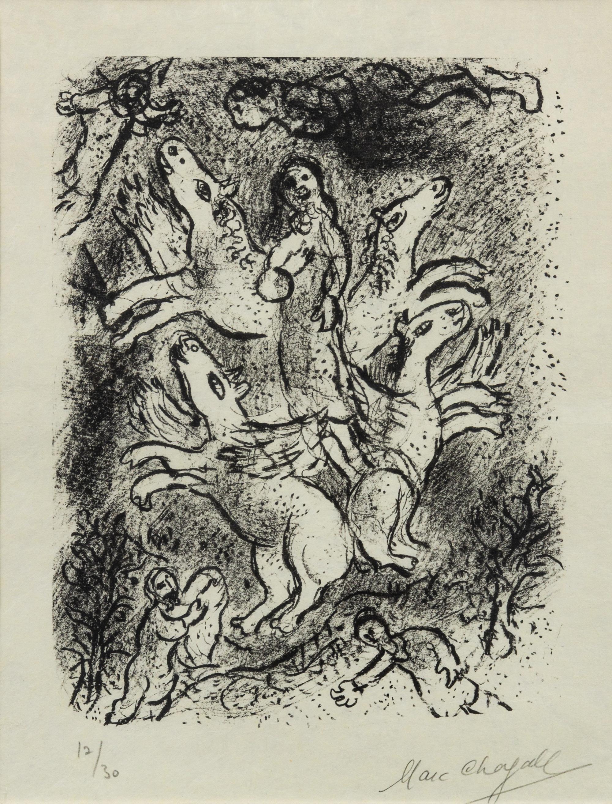 Marc Chagall, (Russian/French, 1887-1985), Le Prophète Élie, 1970