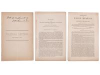 [RECONSTRUCTION]. A group of civil rights and anti-KKK pamphlets South Carolina Governor Daniel Henry Chamberlain and Major Lewis Merrill, comprising: