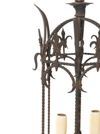 A Gothic Style Iron Hall Lantern