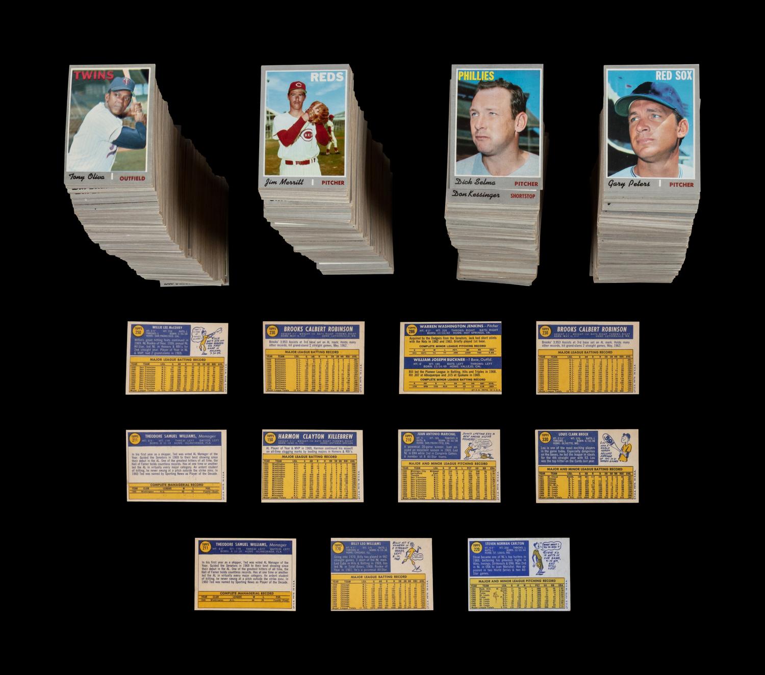 A Collection of Over 1,600 1970 Topps Baseball Cards
