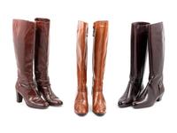 Three Pairs of Salvatore Ferragamo Tall Leather Boots, 1980-2000s
