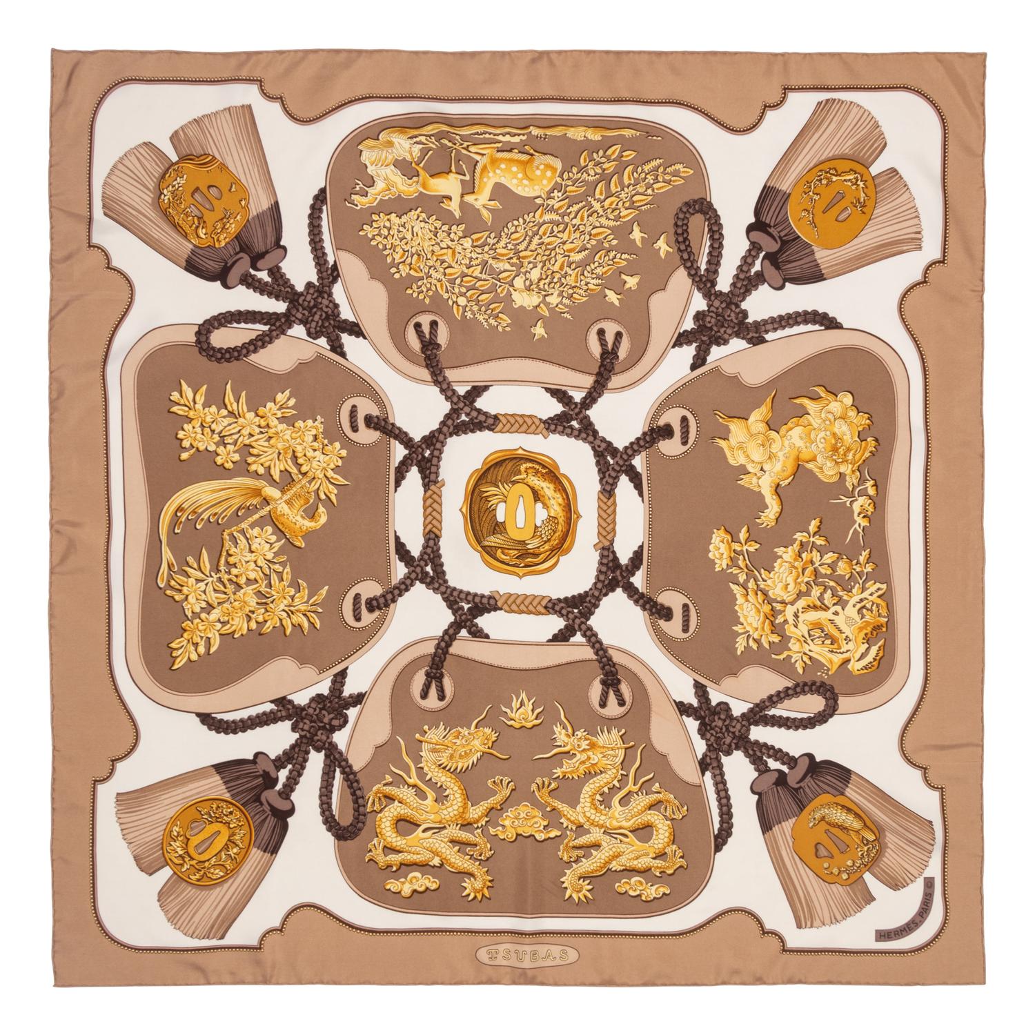 Three Hermès Scarves