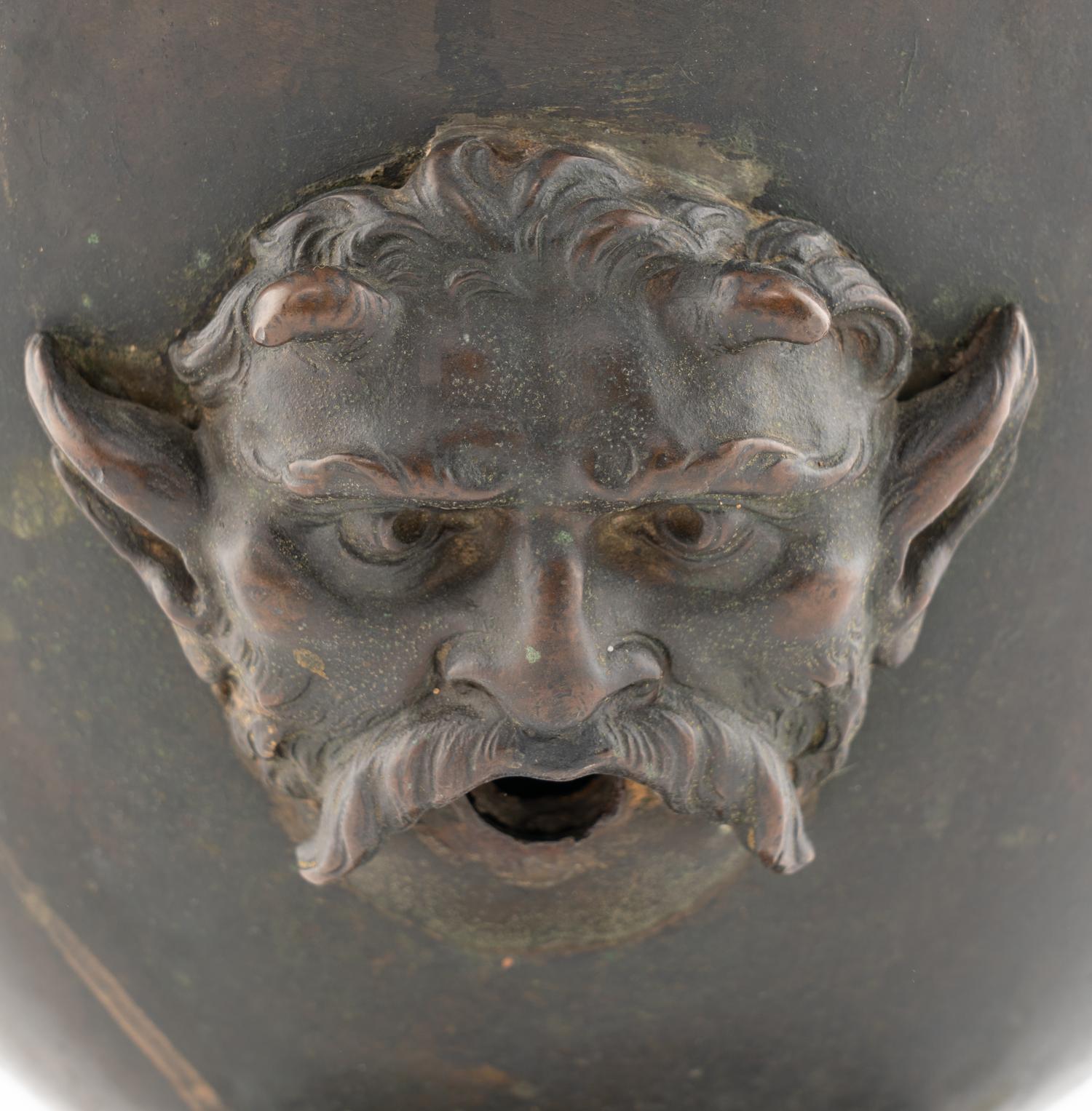 A Continental Bronze Water Urn