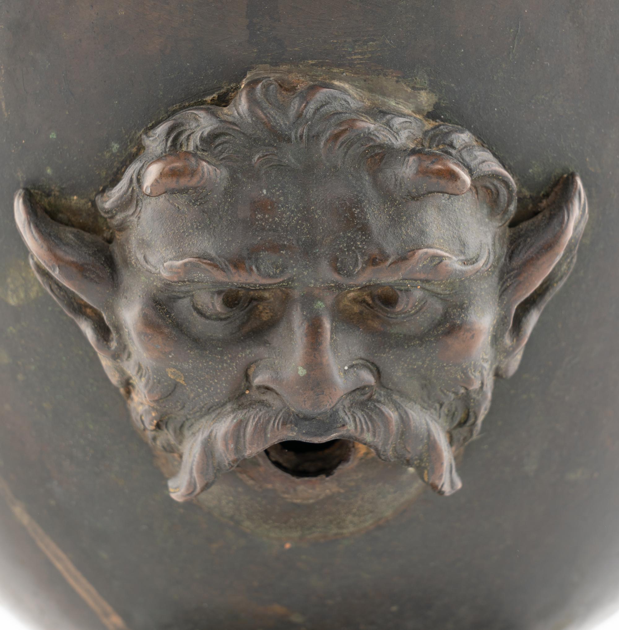 A Continental Bronze Water Urn