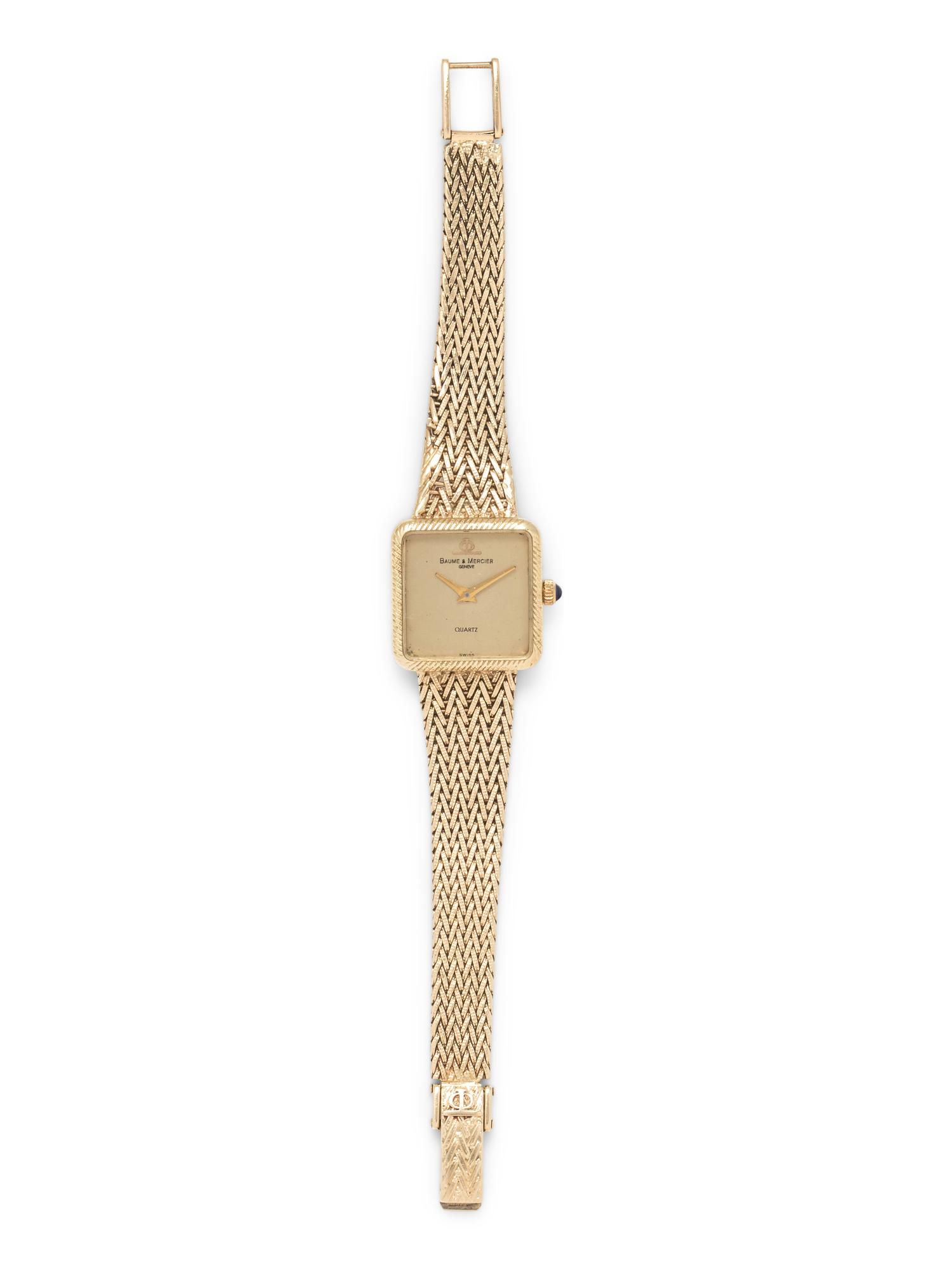 BAUME & MERCIER, 14K YELLOW GOLD WRISTWATCH