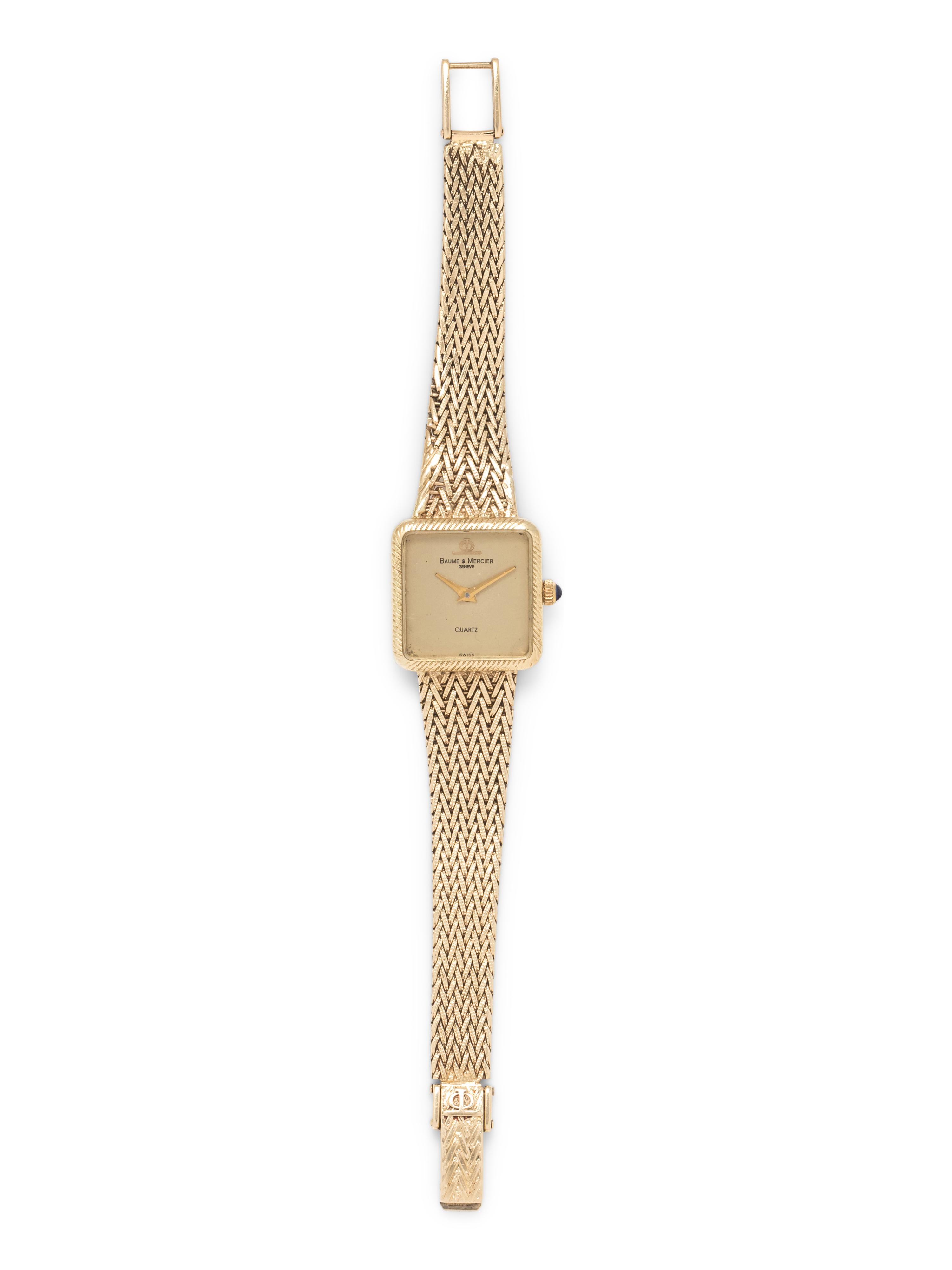 BAUME & MERCIER, 14K YELLOW GOLD WRISTWATCH