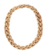 TIFFANY & CO., YELLOW GOLD NECKLACE
