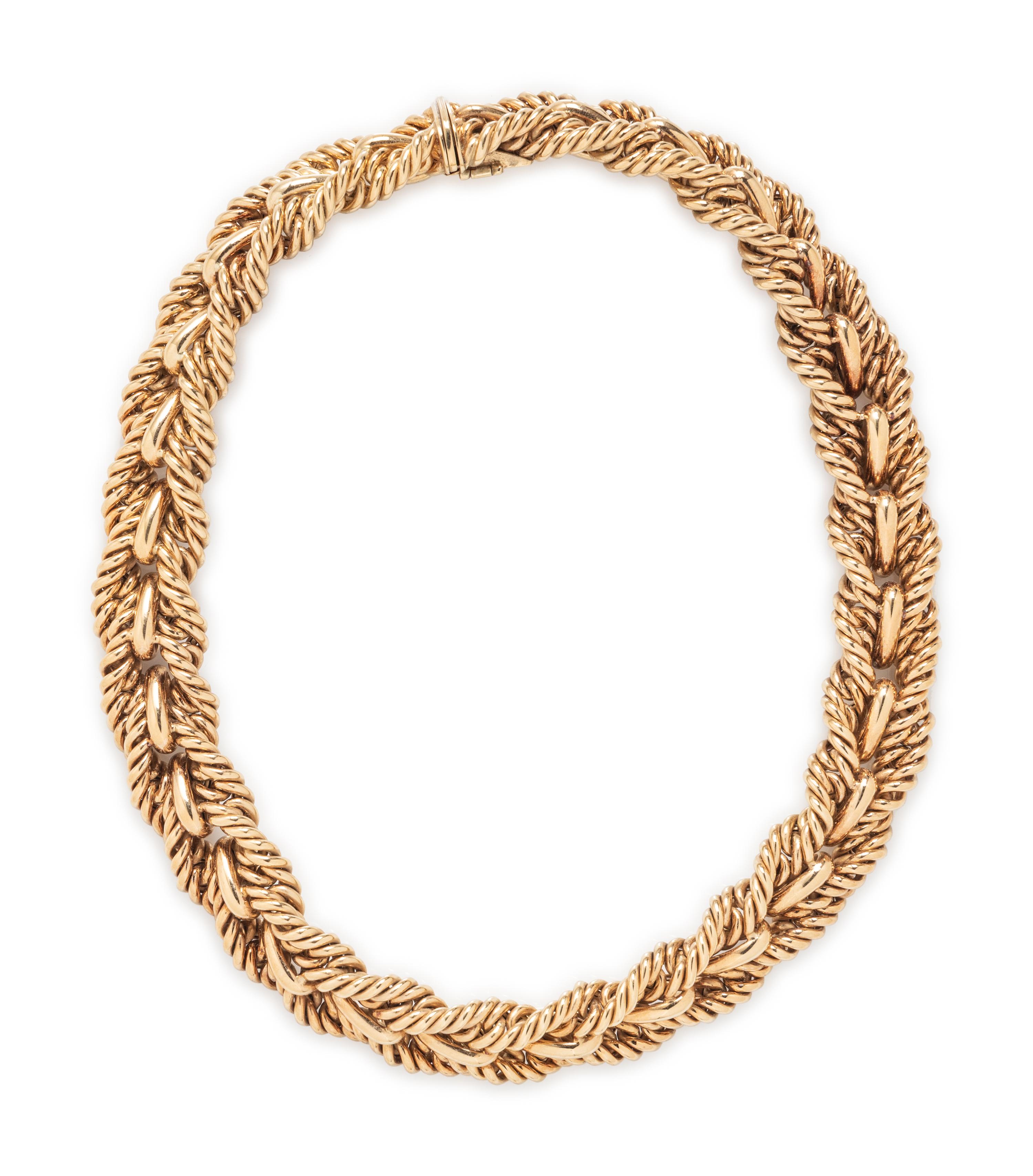 TIFFANY & CO., YELLOW GOLD NECKLACE
