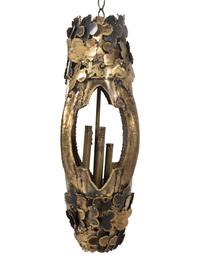 Brutalist Chandelier, c. 1970 Feldman, USA