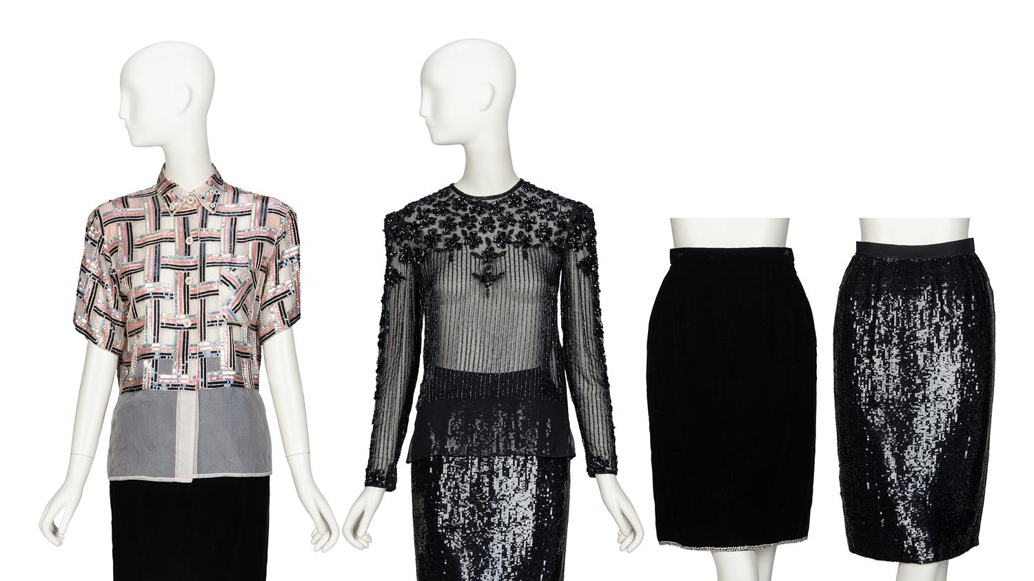 Oscar de la Renta, Four Embellished Separates, 1980's Runway Samples