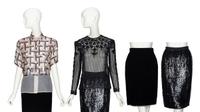 Oscar de la Renta, Four Embellished Separates, 1980's Runway Samples