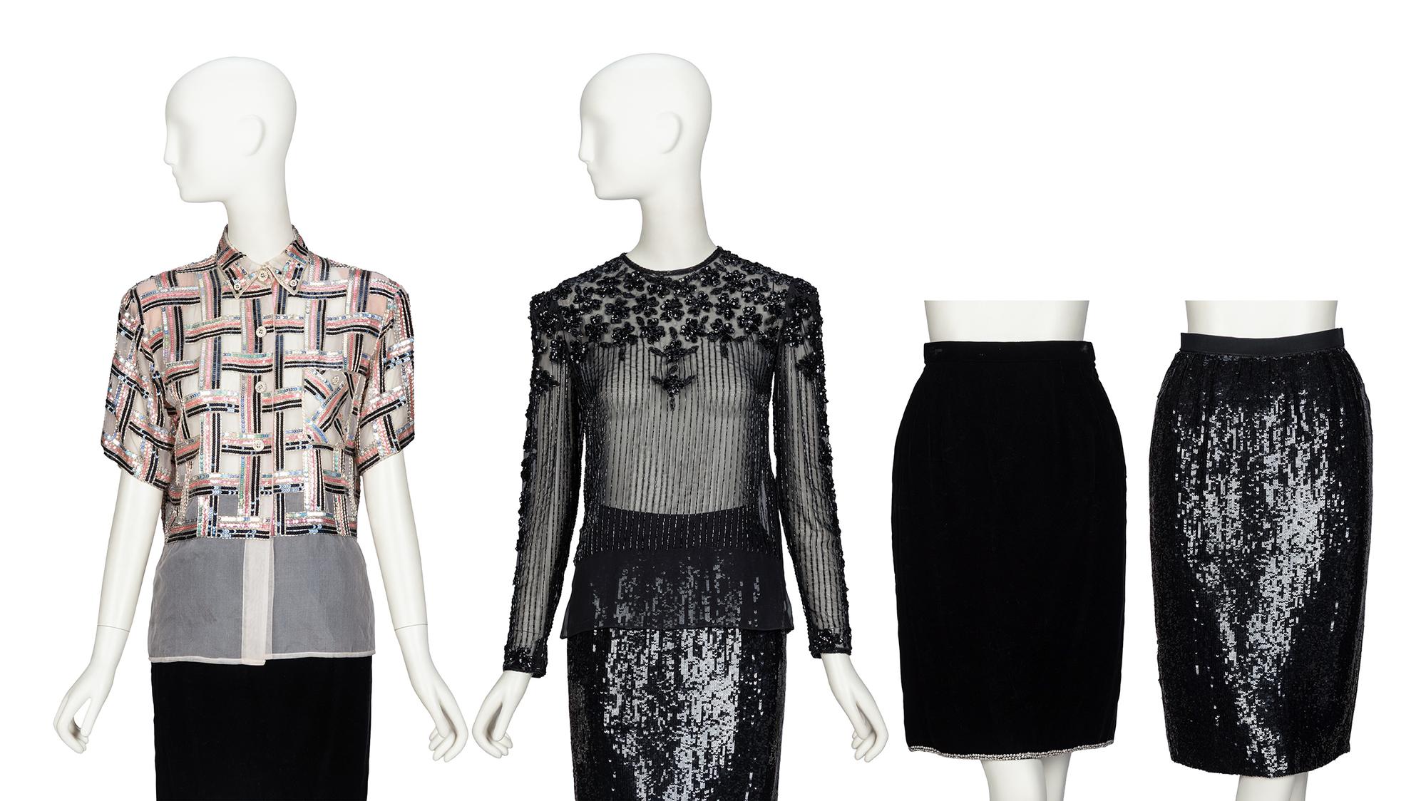 Oscar de la Renta, Four Embellished Separates, 1980's Runway Samples