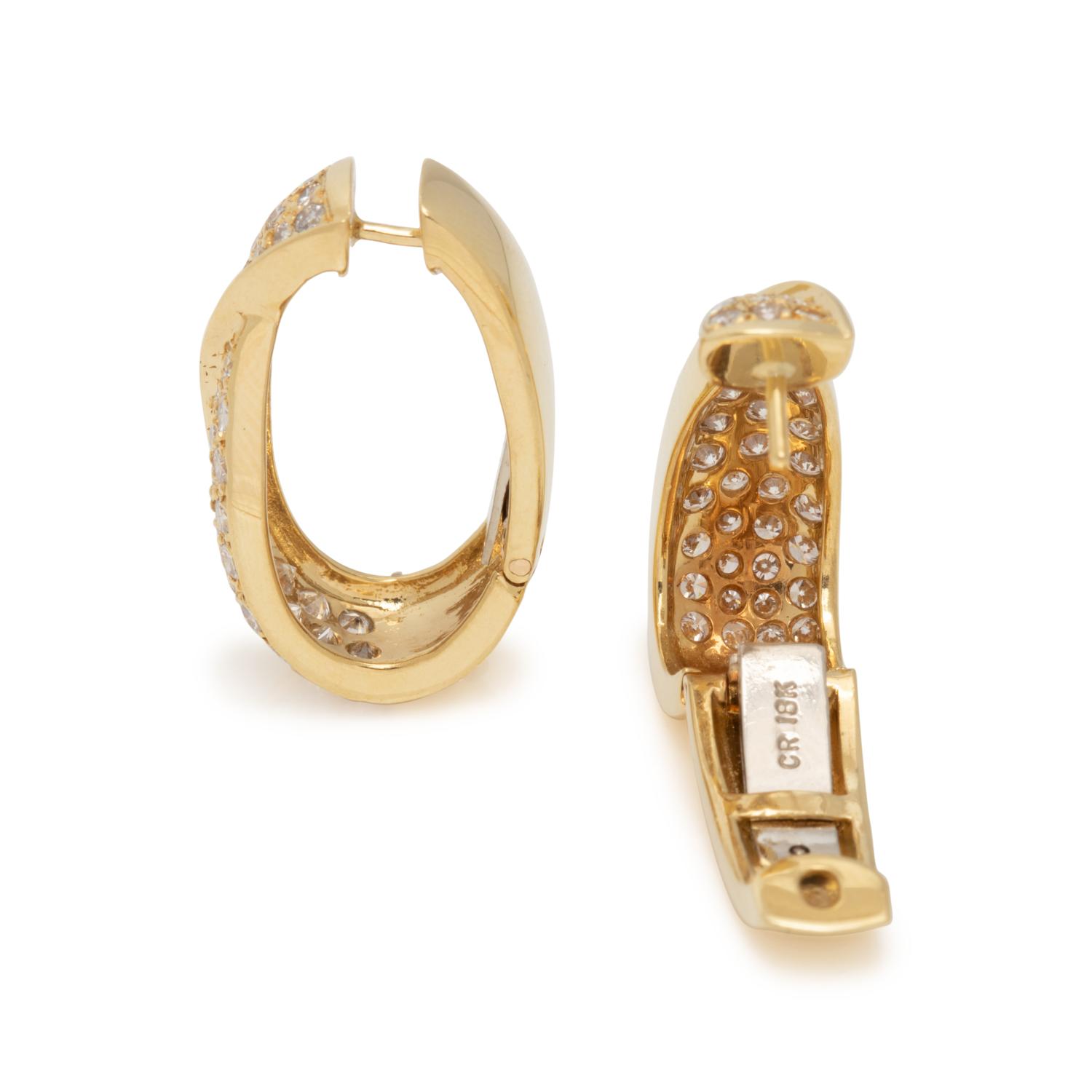 DIAMOND HOOP EARRINGS
