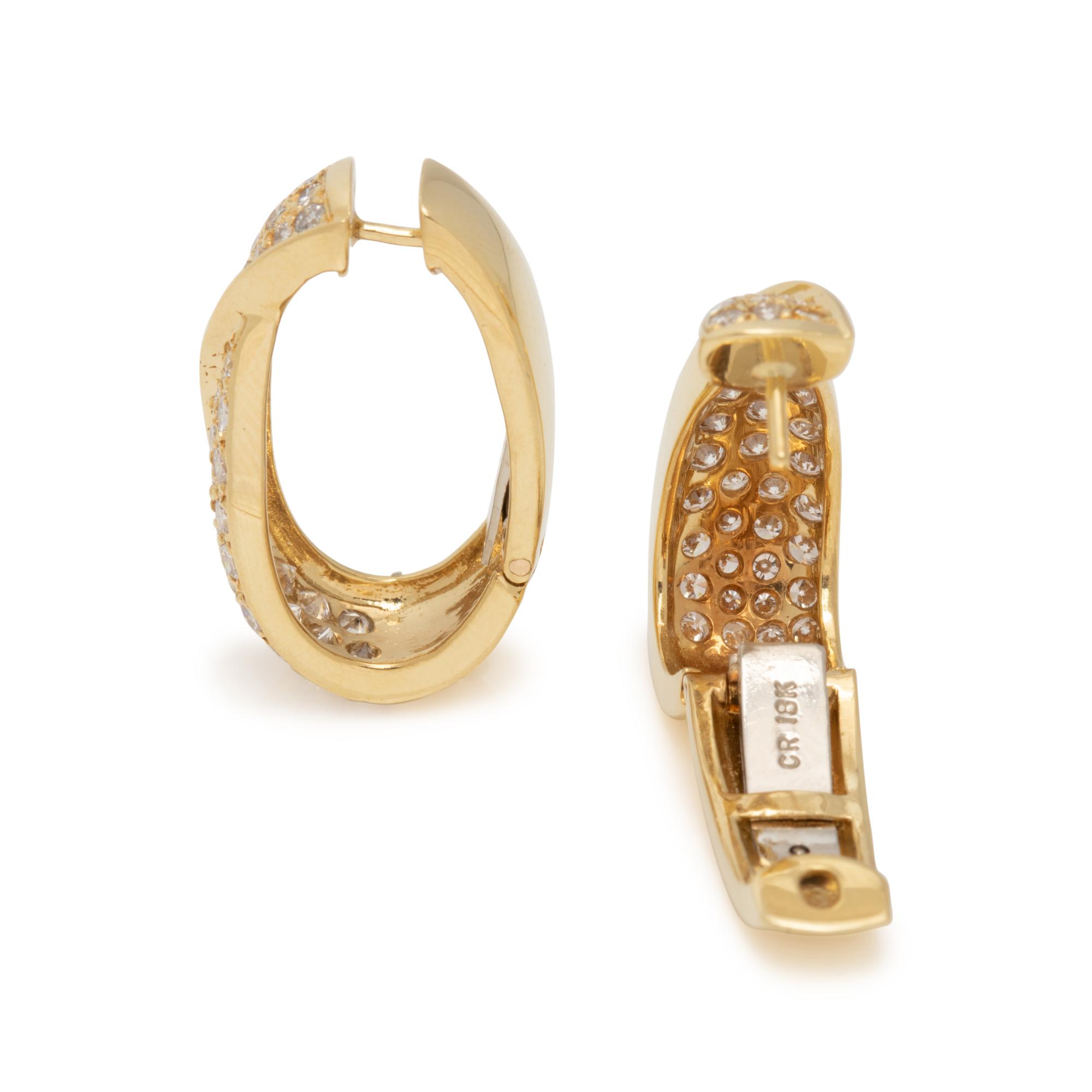 DIAMOND HOOP EARRINGS