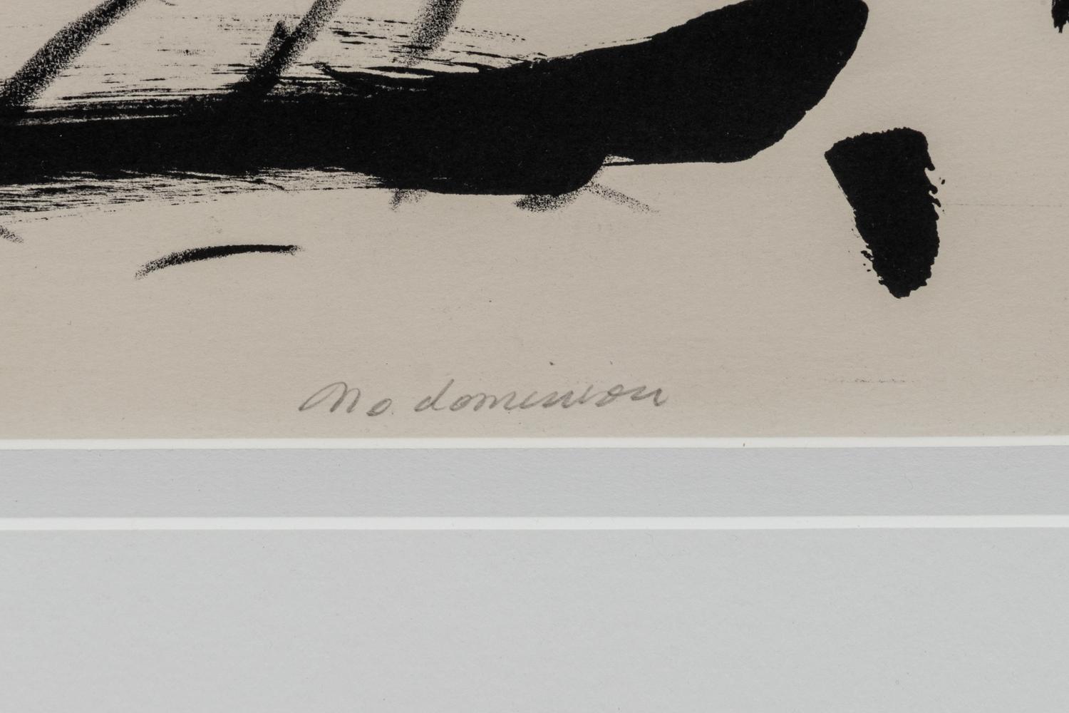 A Pair of Prints ( No Dominion , 1968 and Bright Surround, 1989)