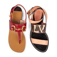 Gucci & Louis Vuitton, Two Pairs of Sandals