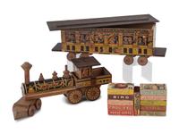 A Reed Toys Jack and Jill Mother Goose Railroad Engine and Passenger Car