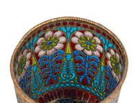 A Russian Plique-à-Jour Enameled Beaker
