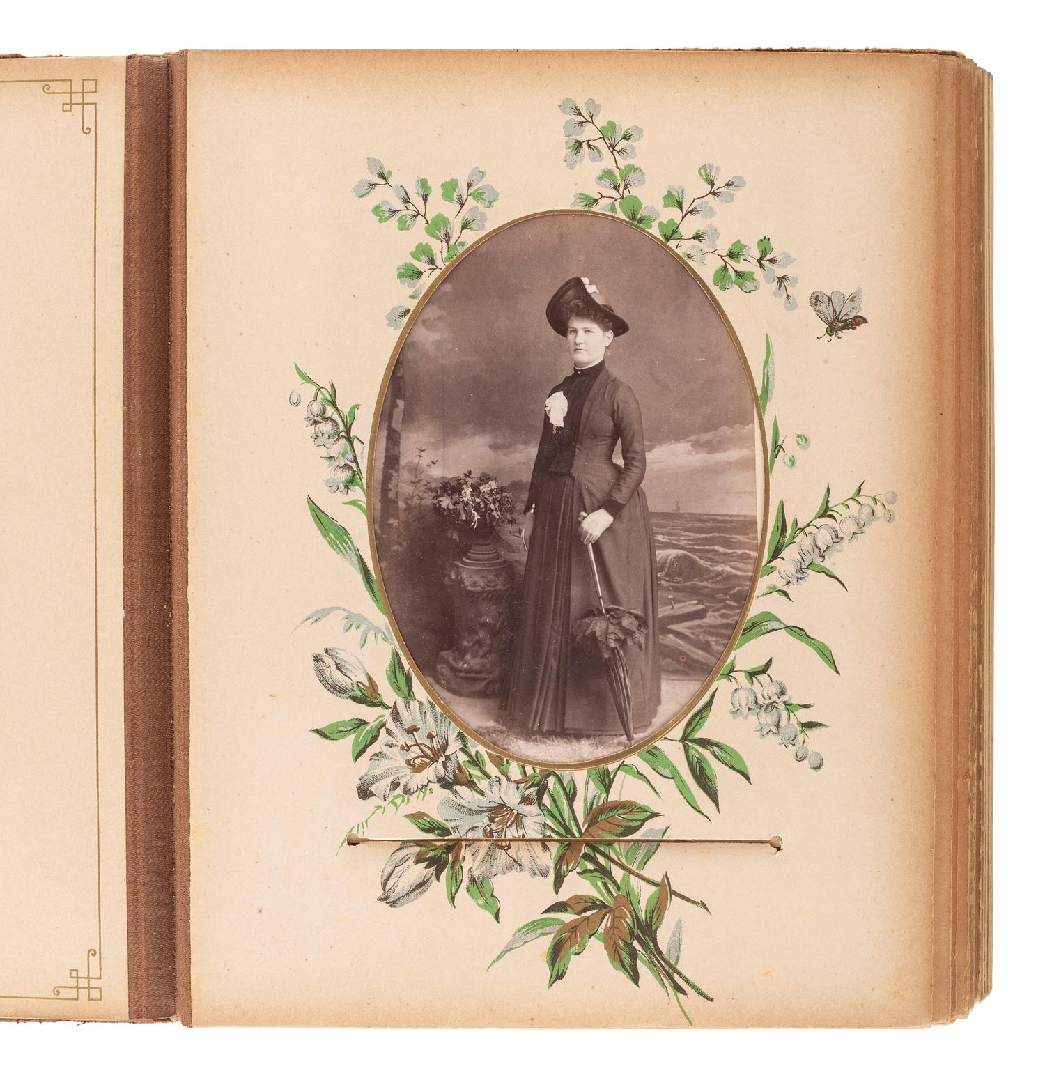 [EARLY PHOTOGRAPHY]. A collection of over 200 19th century photographs, incl. tintype of Indian Wars-era soldier.
