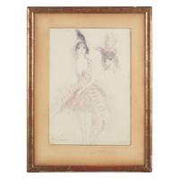 Marie Laurencin (French, 1883-1956) — Étude pour 'Les Biches ,' 1928