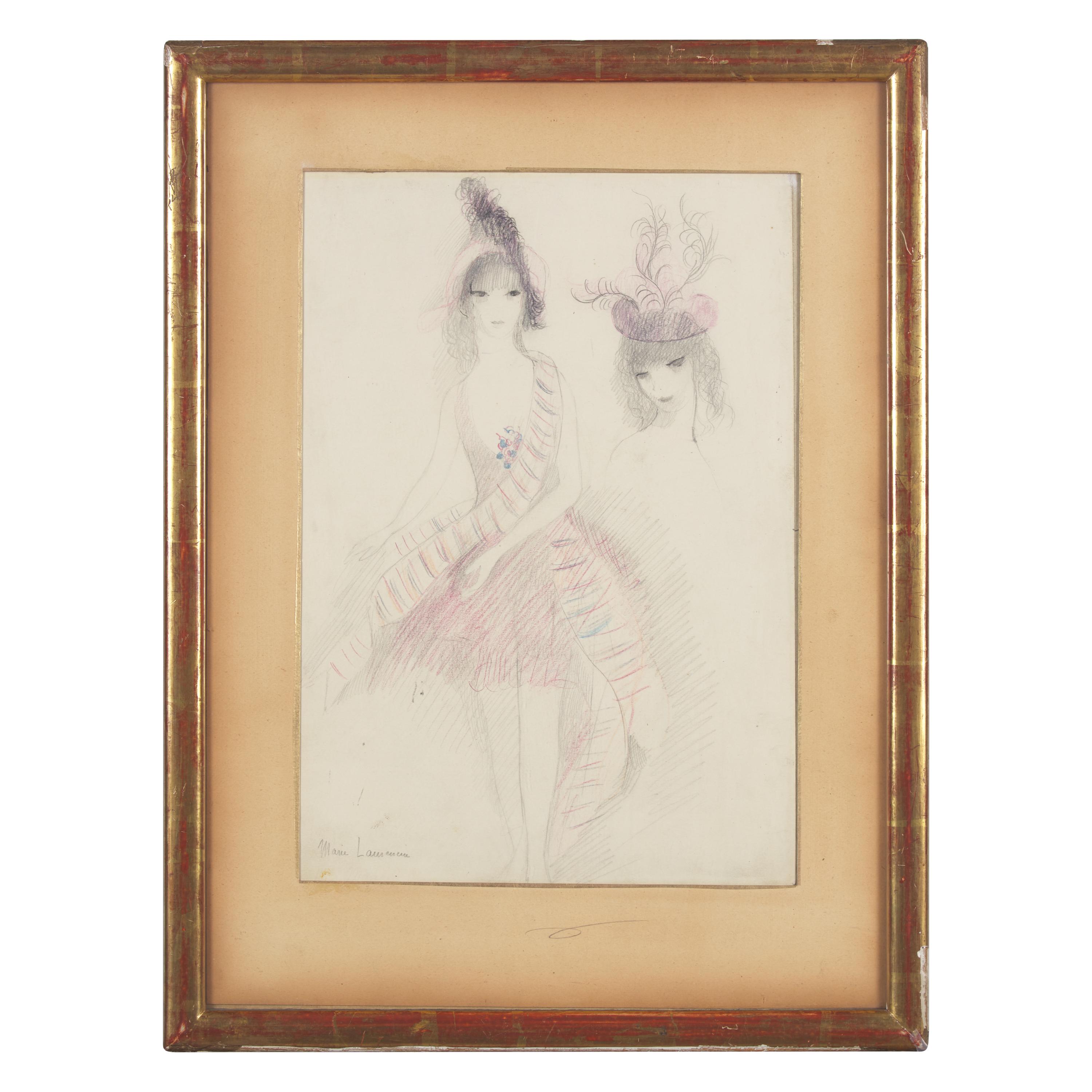 Marie Laurencin (French, 1883-1956) — Étude pour 'Les Biches ,' 1928