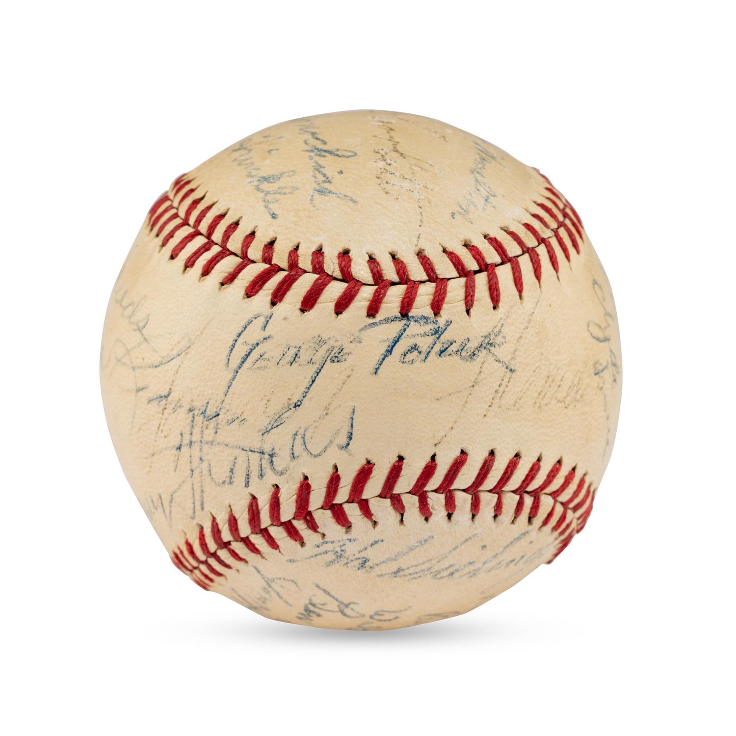 A 1941 Baltimore Orioles Team Signed Autograph Baseball