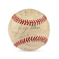 A 1941 Baltimore Orioles Team Signed Autograph Baseball