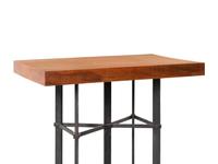 Two Contemporary Iron and Cherry Pedestals