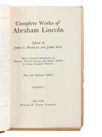 LINCOLN, Abraham (1809-1865). Complete Works...edited by John G. Nicolay and John Hay . New York: Francis D. Tandy Company, 1905.