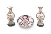 A Pair of Japanese Porcelain Articles