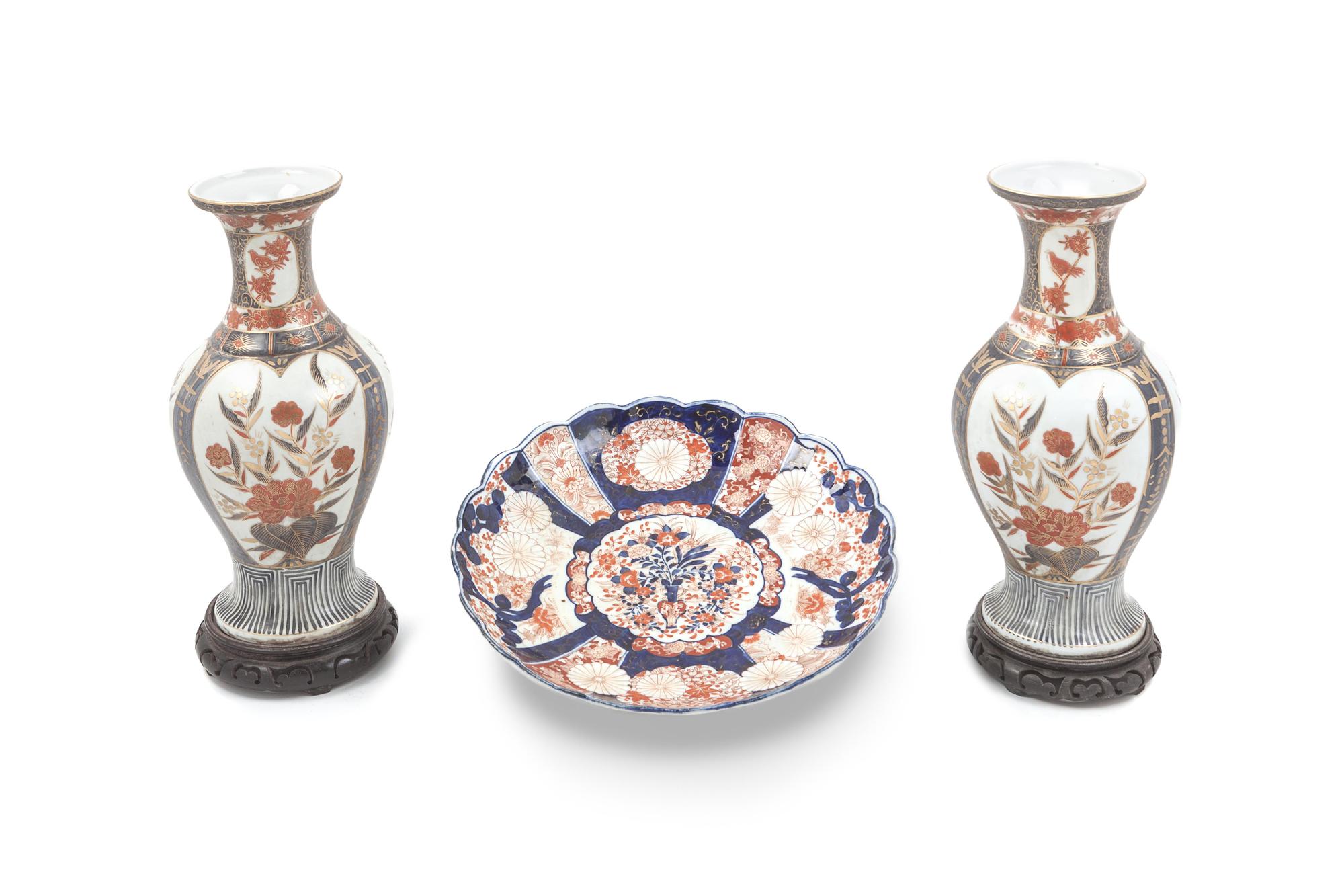 A Pair of Japanese Porcelain Articles