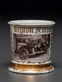 A Fireman's Porcelain Occupational Shaving Mug