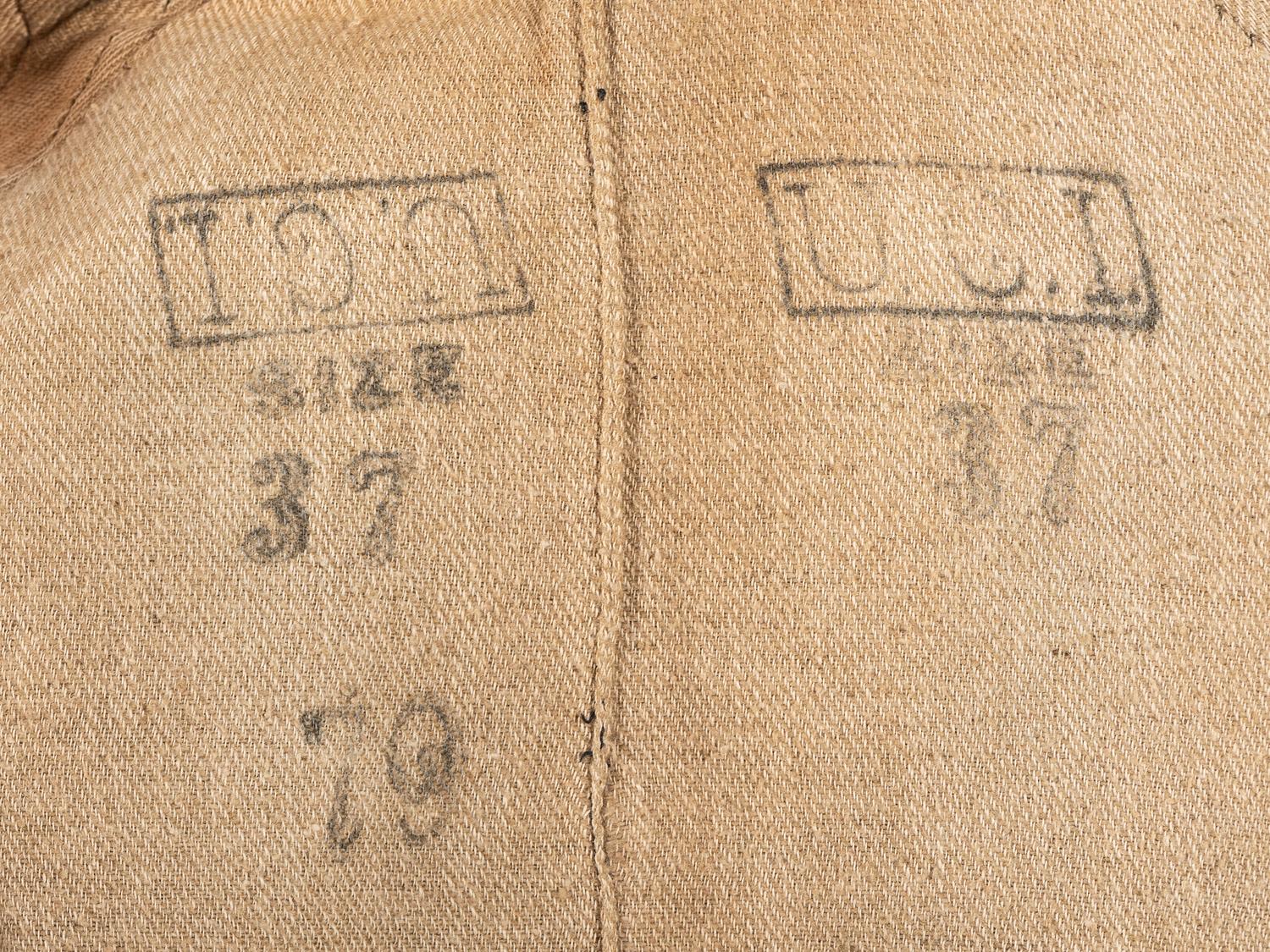 [CIVIL WAR]. Union Artillery shell jacket with saber belt and holster.