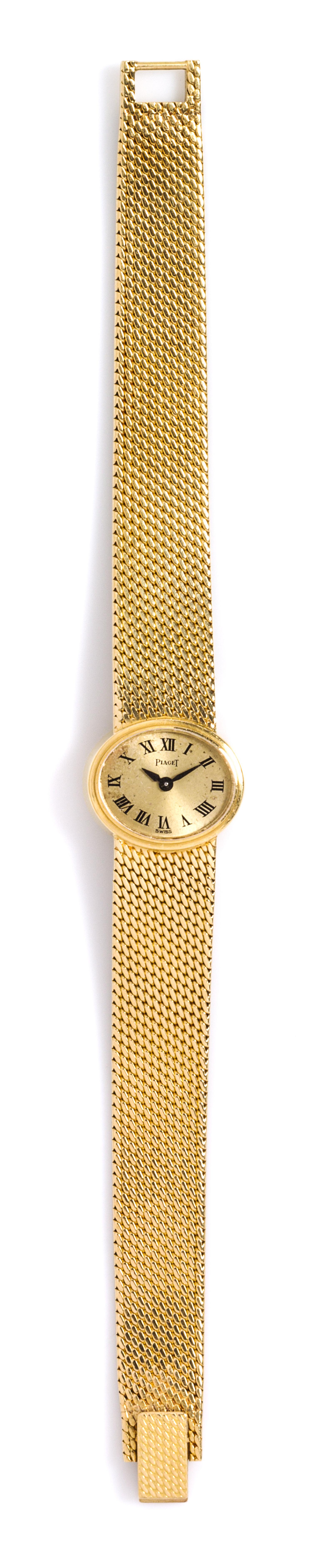 An 18 Karat Yellow Gold Wristwatch, Piaget, 25.60 dwts.